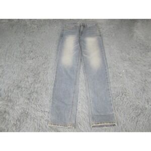 Basil in Bottle Seoul Womens Small Jeans Denim Light Wash Distressed‎ Mid Rise
